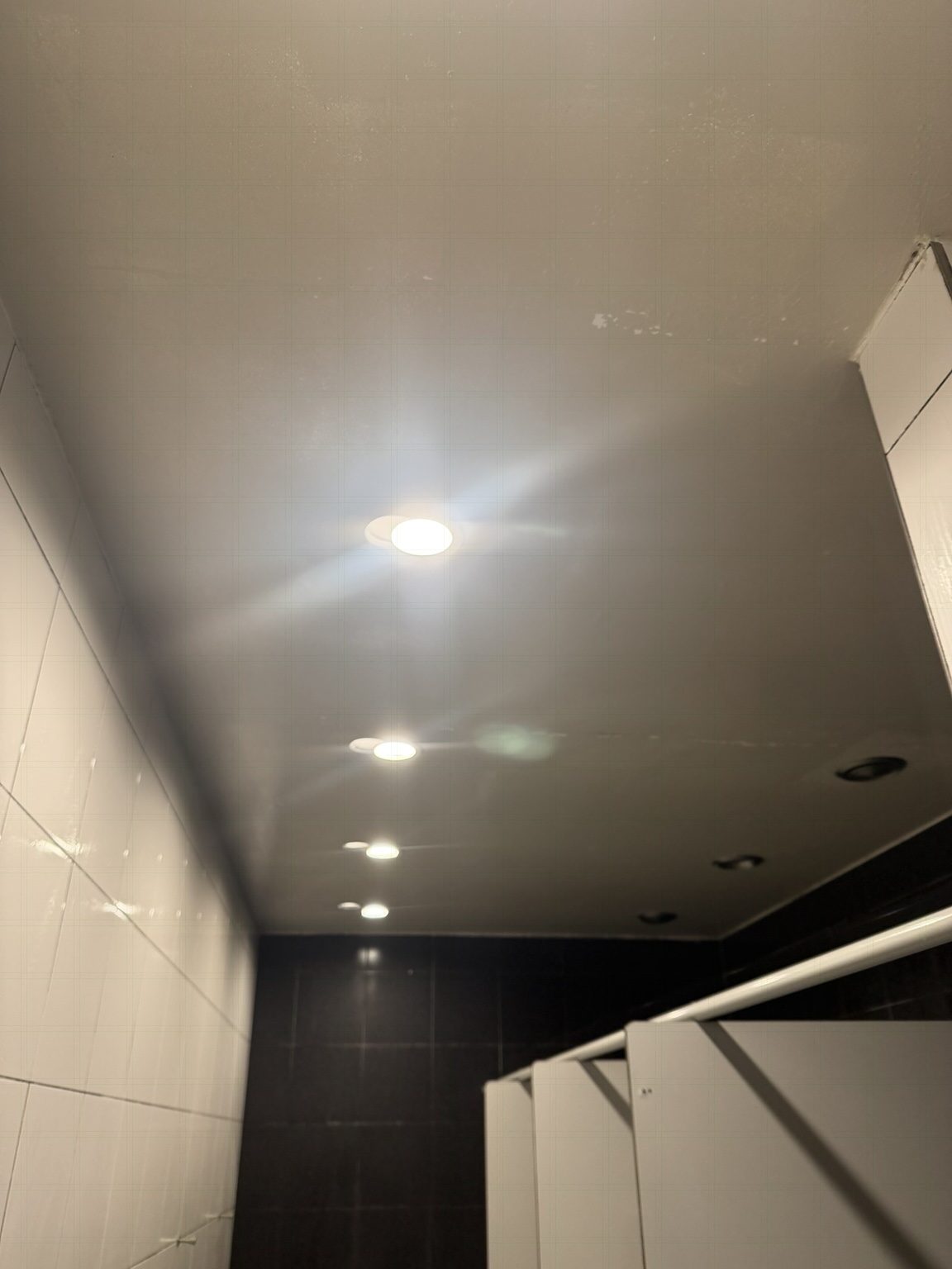 Plafond après intervention